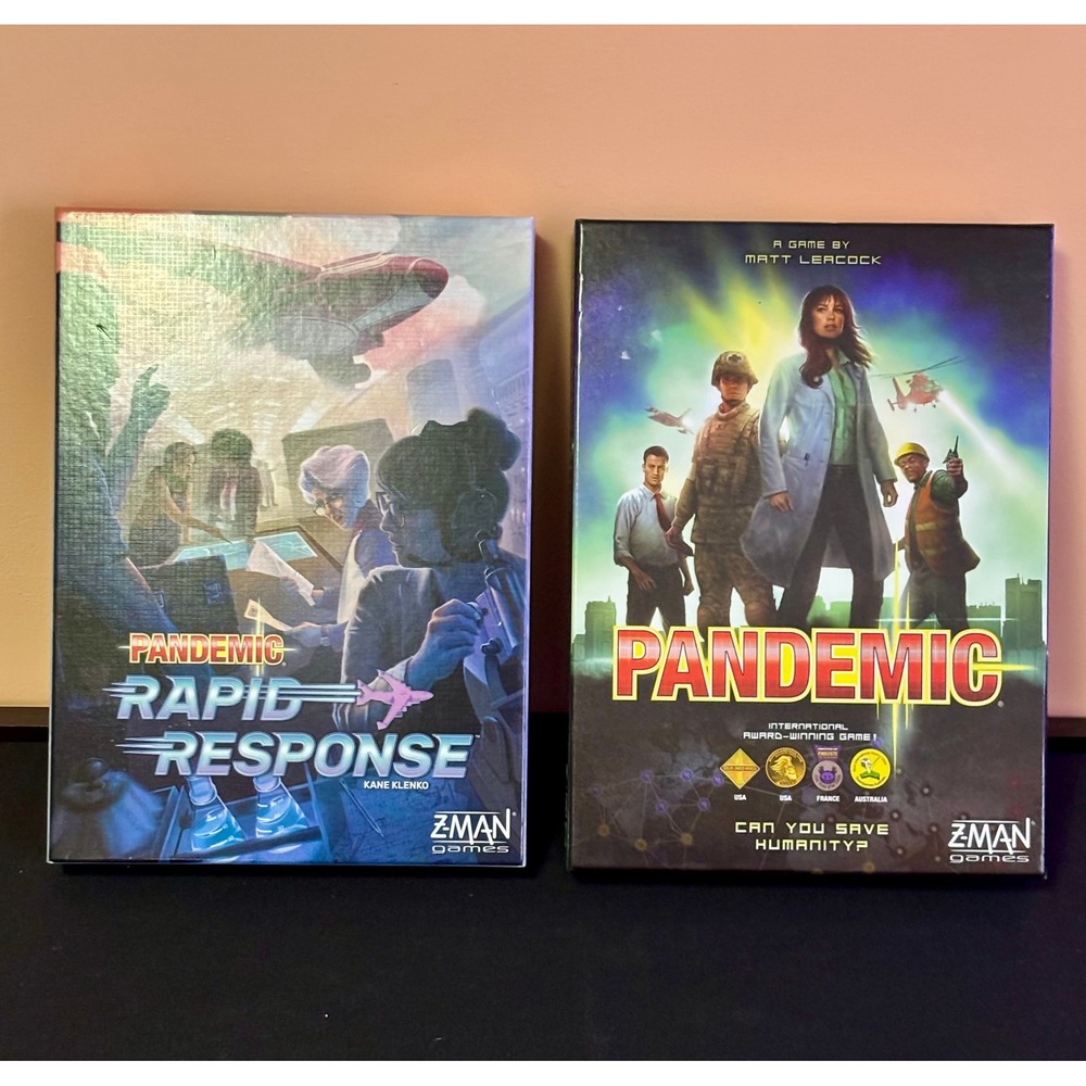 Z-Man Games Pandemic and Rapid Response Board Game Bundle Cooperative Lot